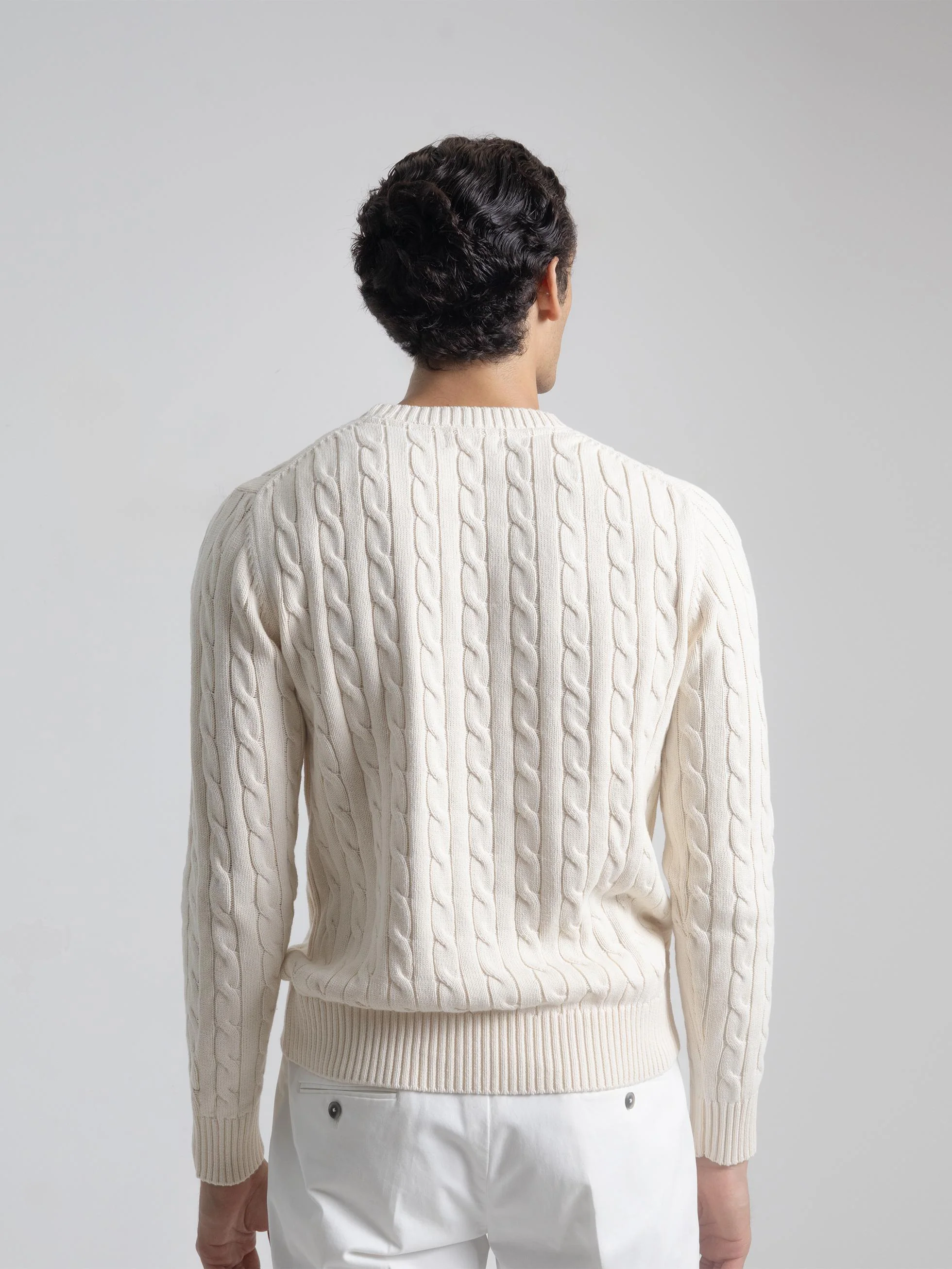JERSEY CABLE KNIT MARFIL - Image 4