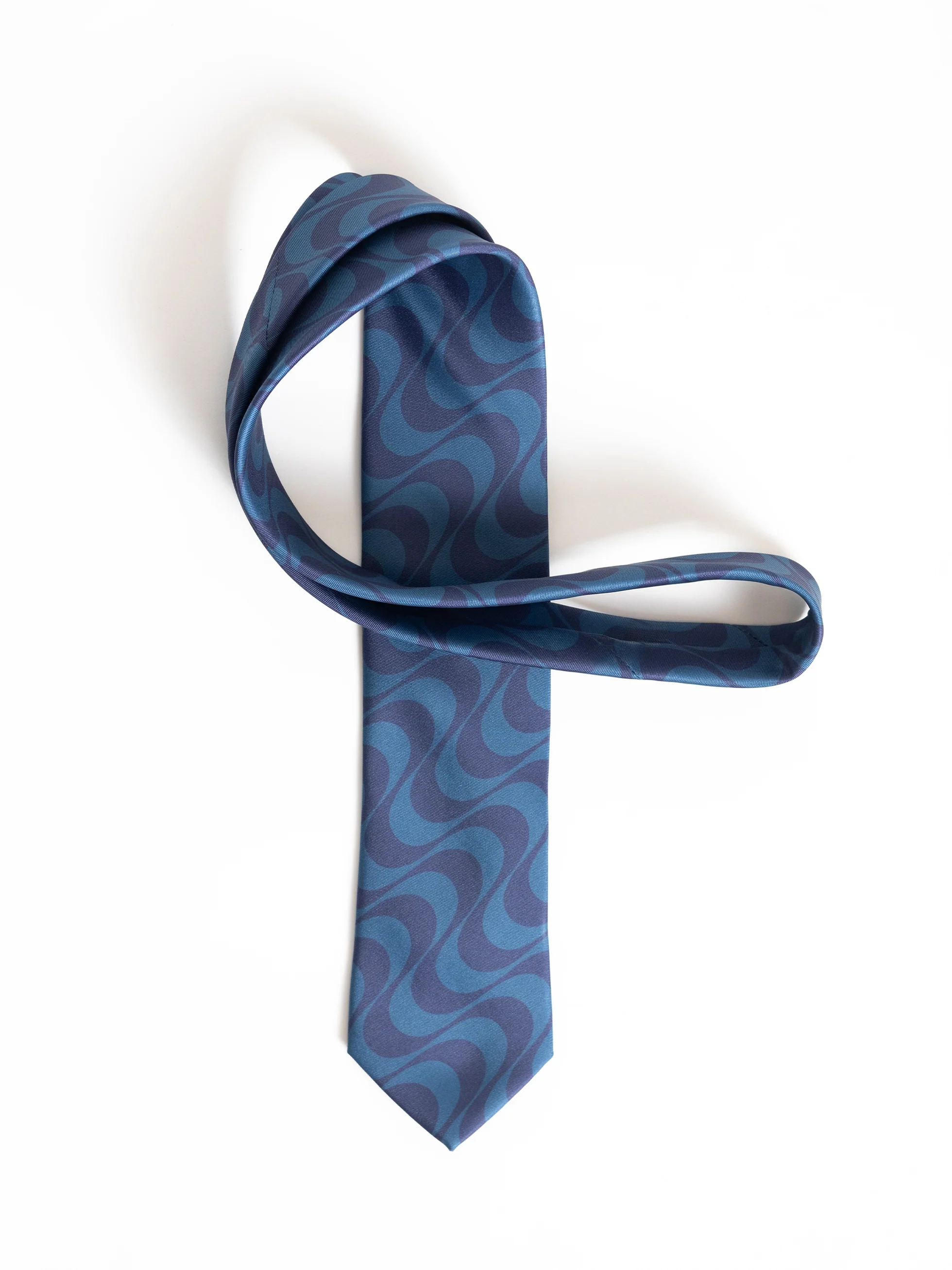 CORBATA ESTAMPADO ONDAS MARINO - Image 3