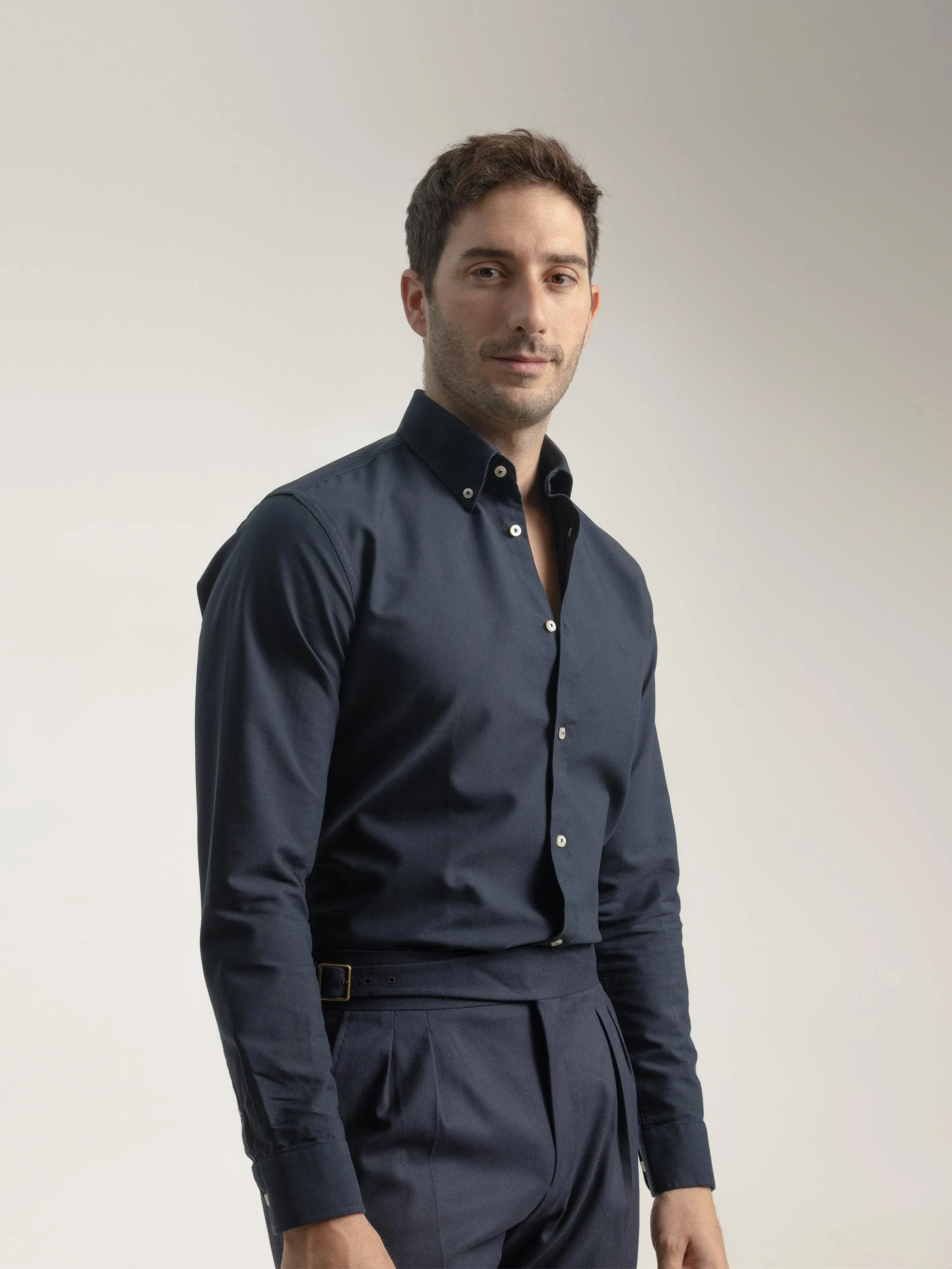 CAMISA OXFORD ALGODÓN MARINO - Image 3