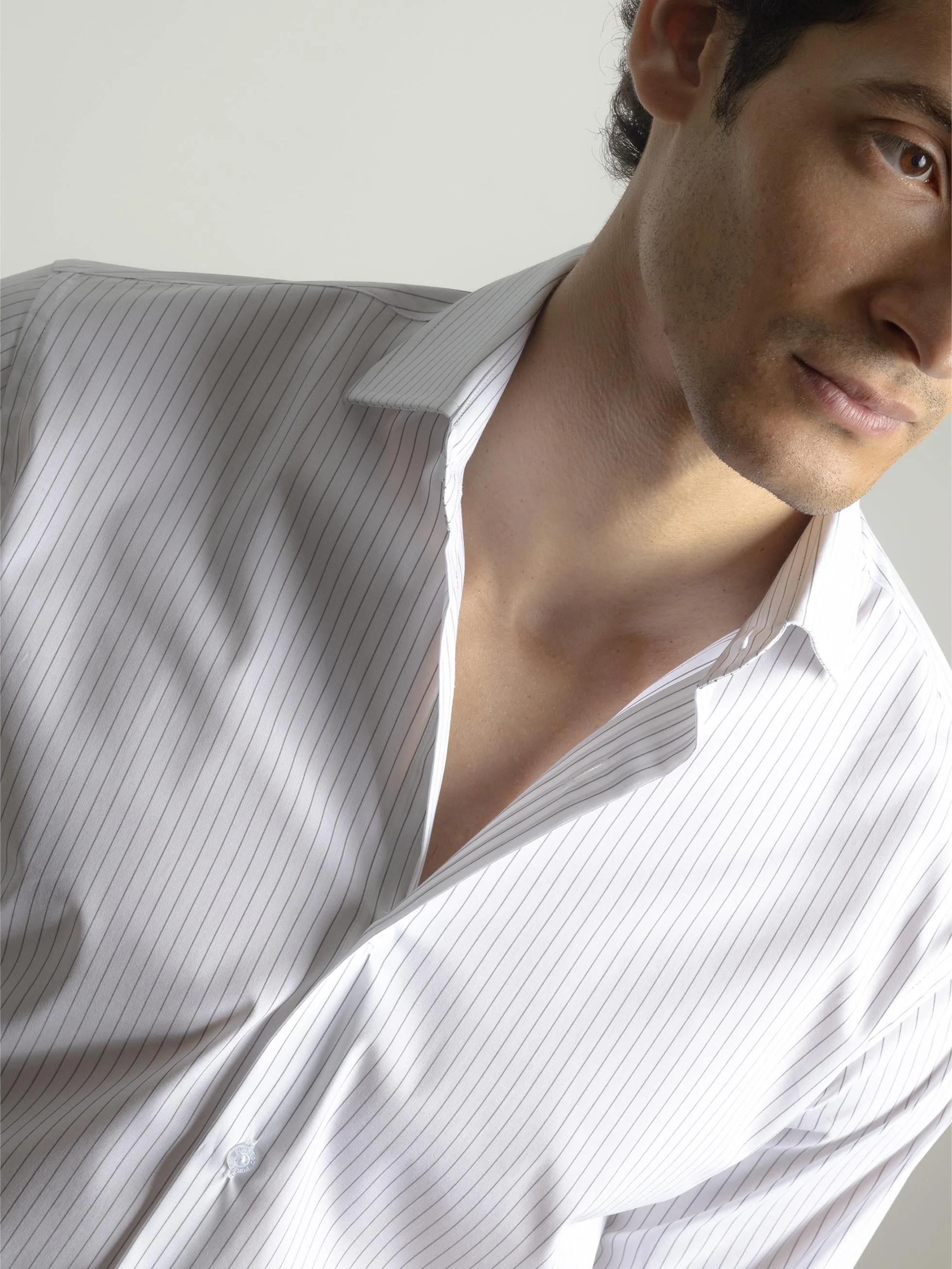 CAMISA VESTIR RAYAS GRIS - Image 3