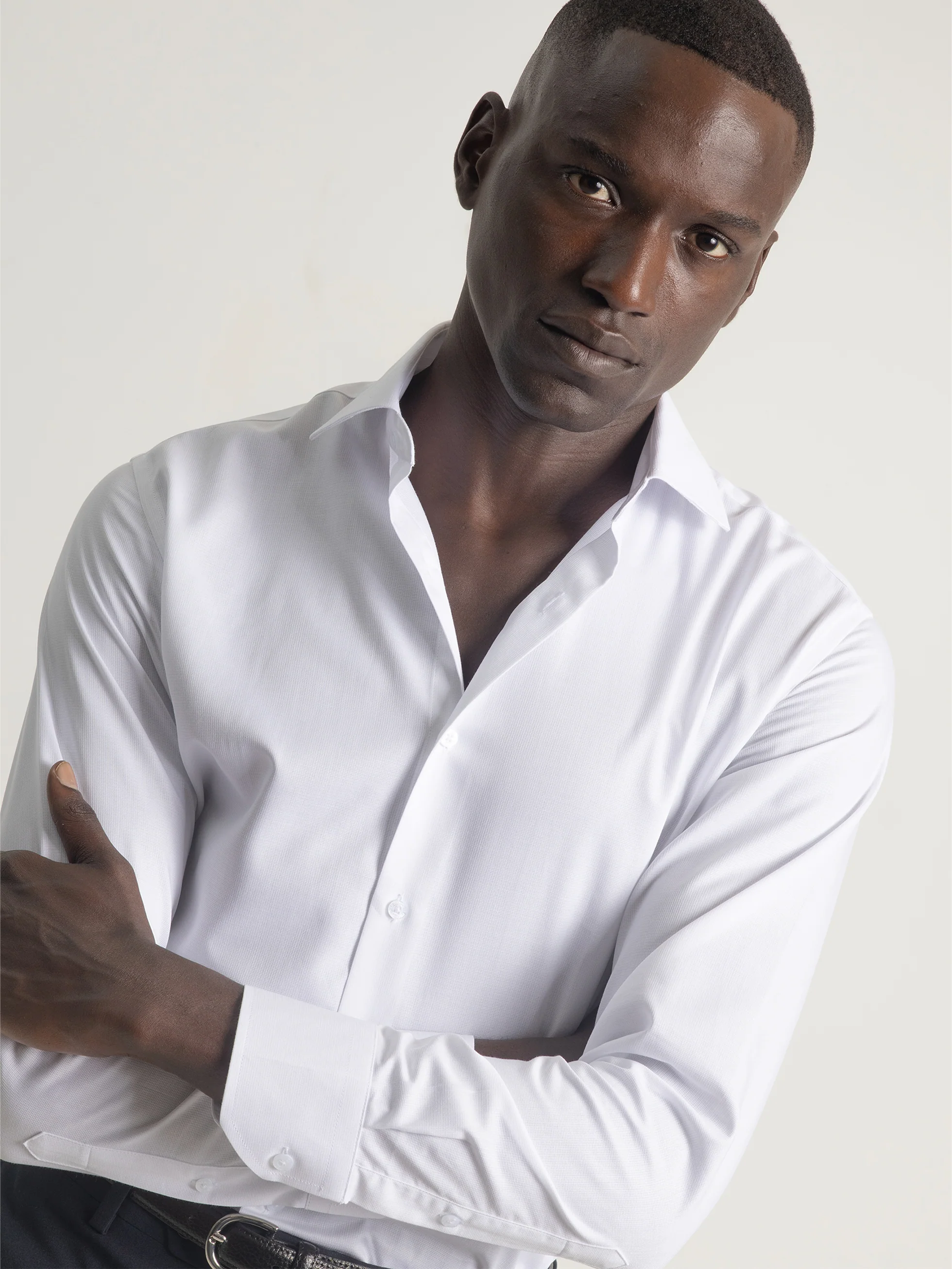 CAMISA VESTIR ESTRUCTURA BLANCA - Image 3