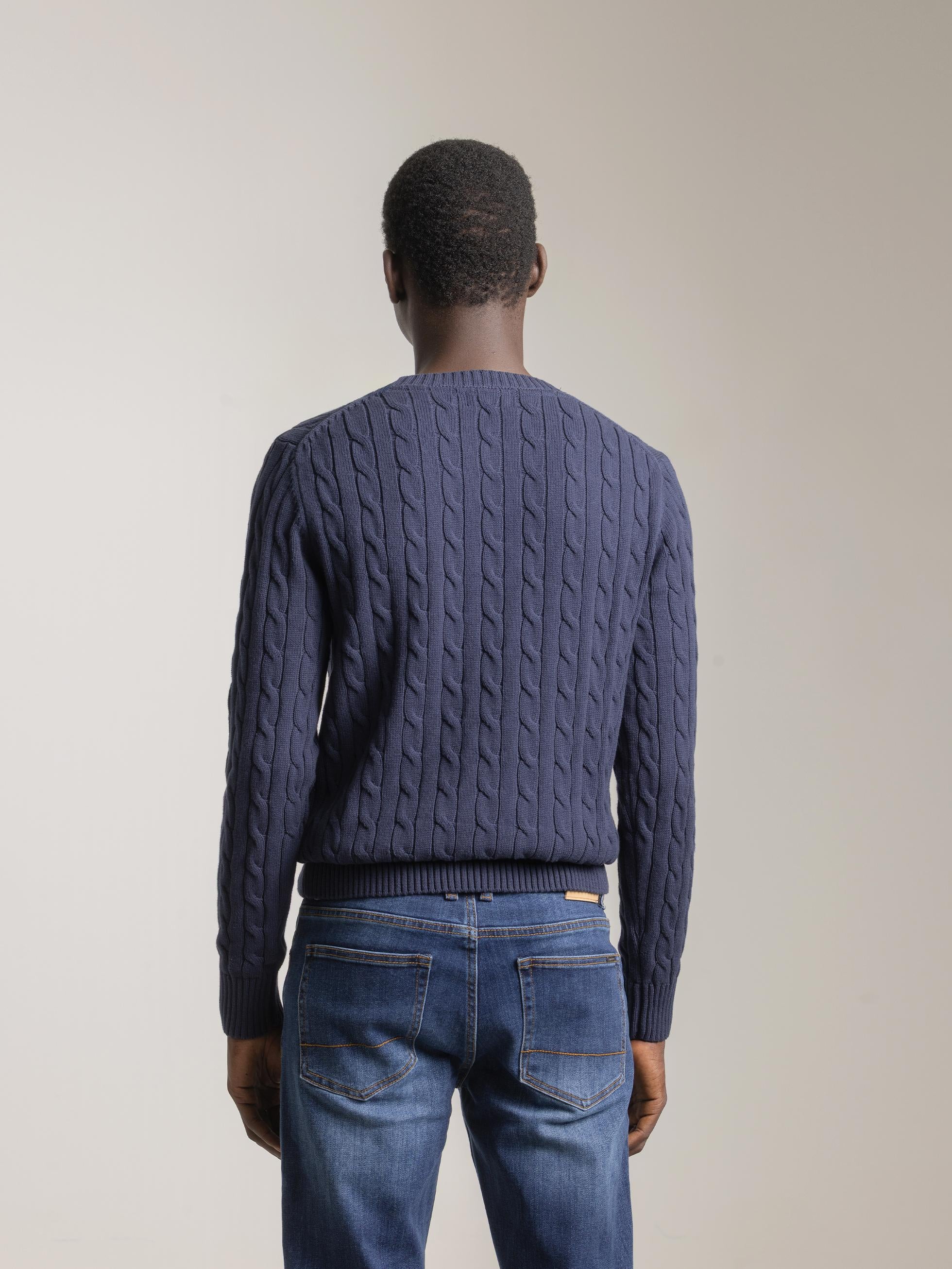 JERSEY CABLE KNIT MARINO - Image 4