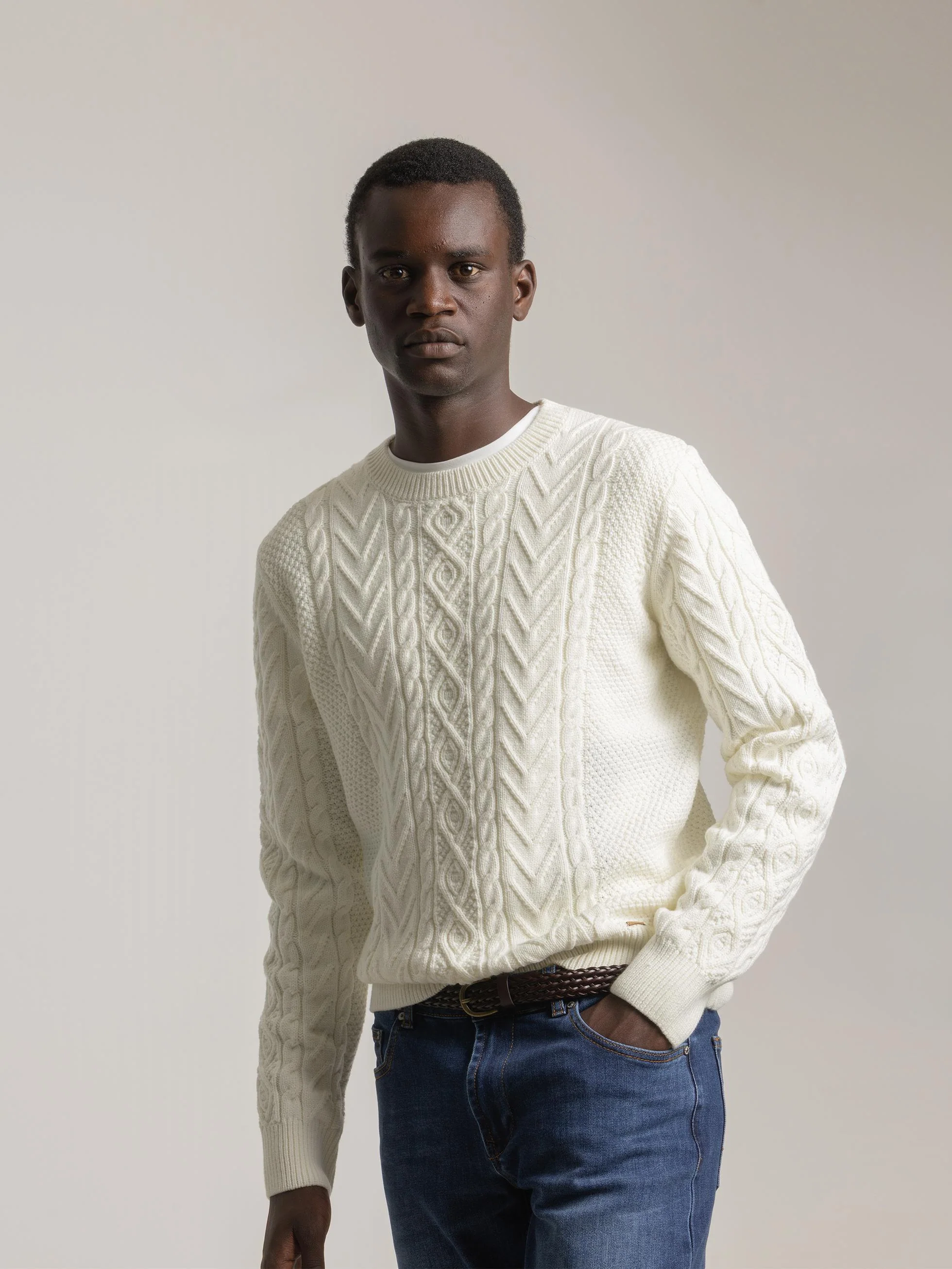 JERSEY JACQUARD BLANCO ROTO - Image 3