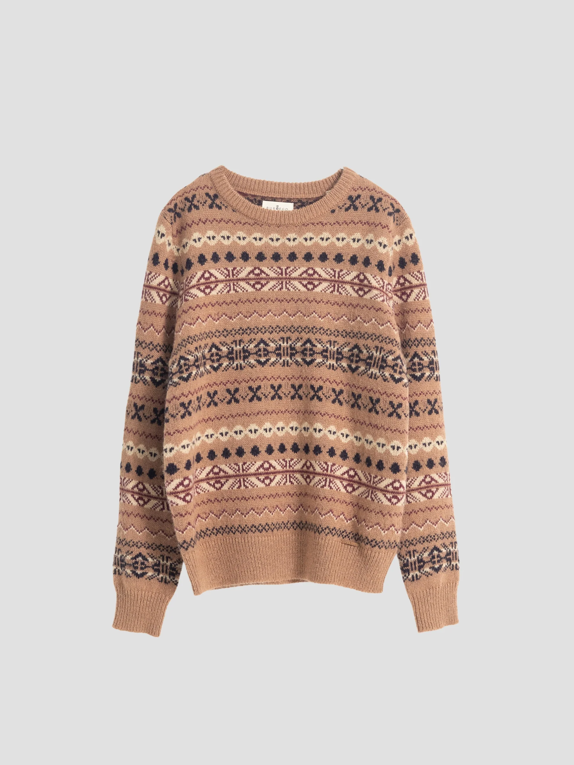 JERSEY JACQUARD FAIRISLE MARRÓN - Image 5