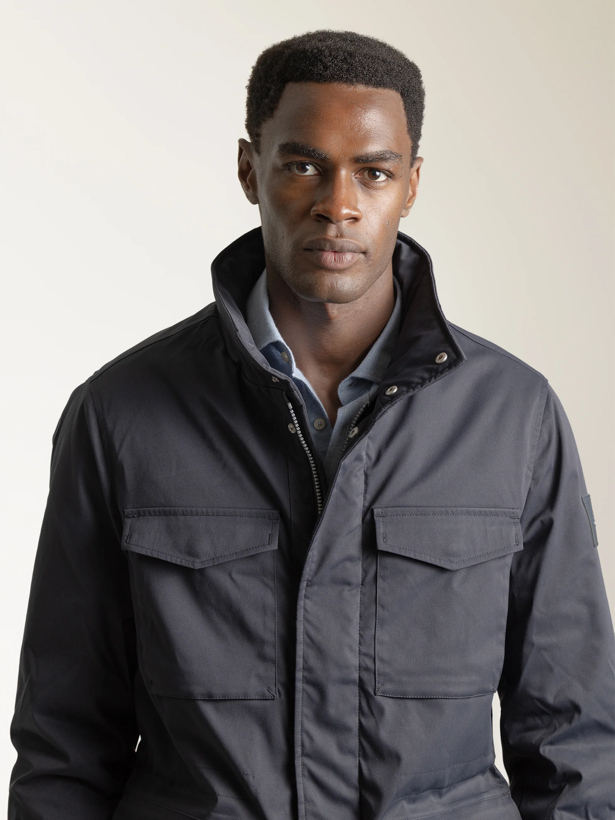 PARKA ACOLCHADA BOLSILLOS MARINO - Image 3