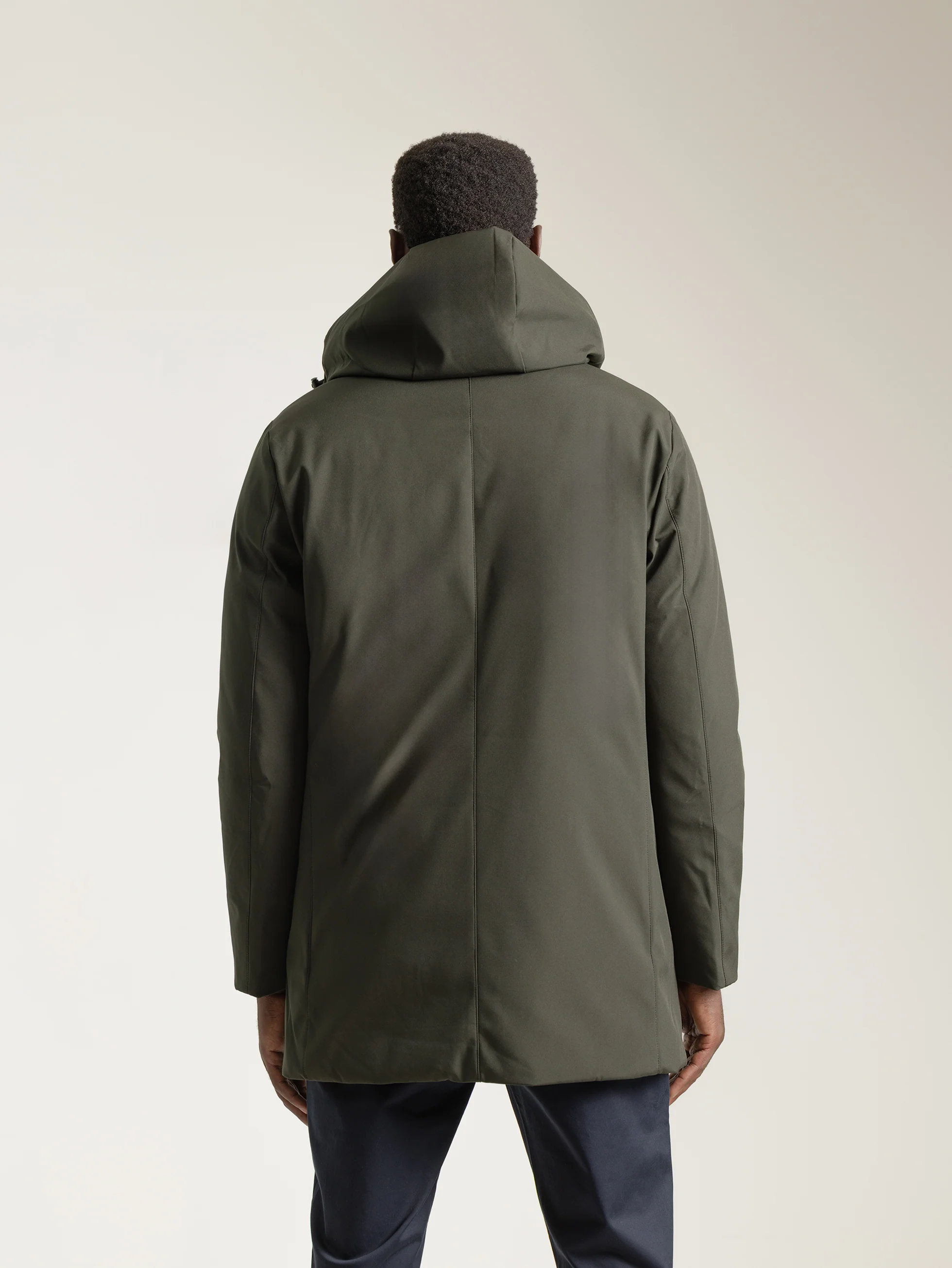 PARKA TÉCNICA CAPUCHA VERDE OSCURO - Image 4