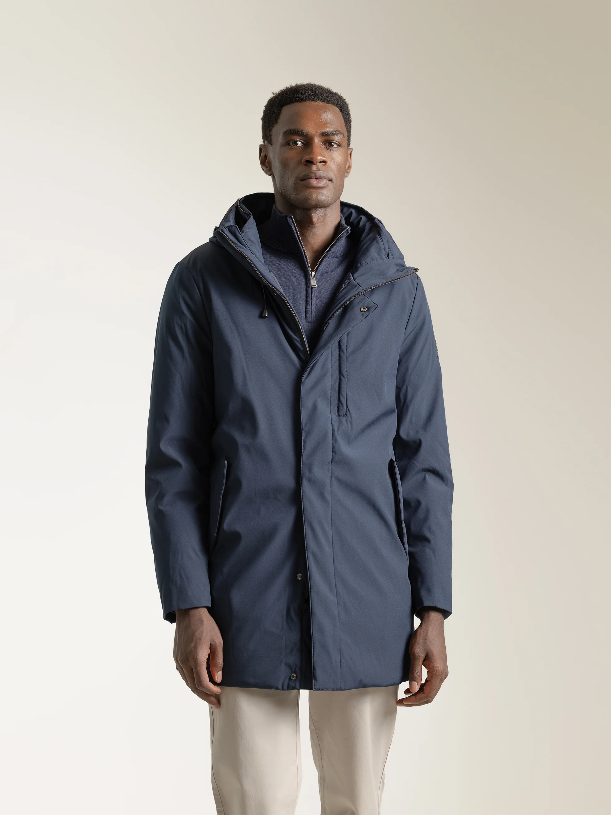 PARKA TÉCNICA CAPUCHA MARINO - Image 3